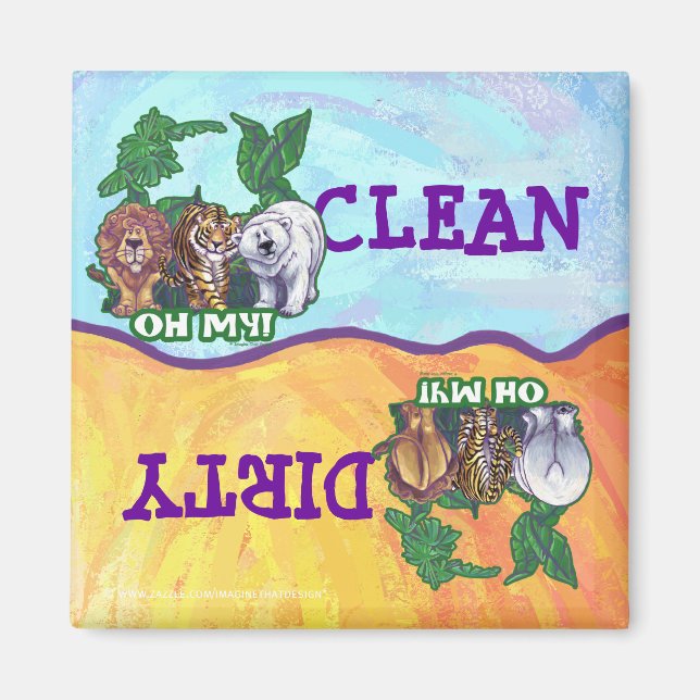 Dirtry Clean Dishes Oh My Magnet (Front)