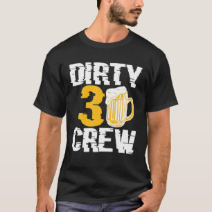 Dirty 30 Crew Drinking Beers 30Th Birthday Family T-Shirt