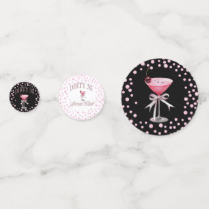 Dirty 30 Pink Coquette Birthday Party Confetti