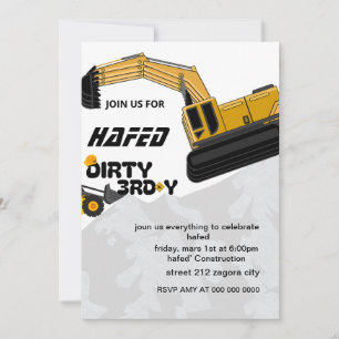 Dirty 3rd-Y Third Birthday Invitation