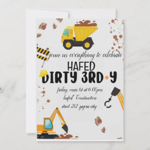 Dirty 3rd-Y Third Birthday Invitation