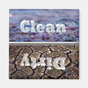Dirty and Bubbles Clean Dirty Dishwasher Magnet