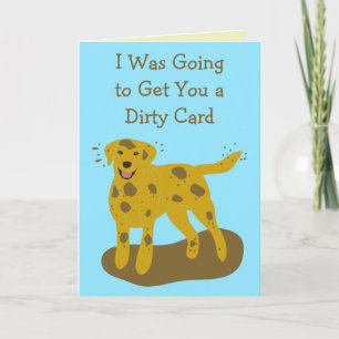 Dirty and Clean Dogs Funny Birthday Card