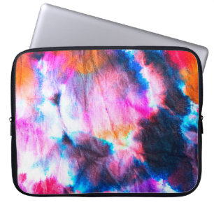 Dirty art. Bright red, lilac, pink, yellow colours Laptop Sleeve