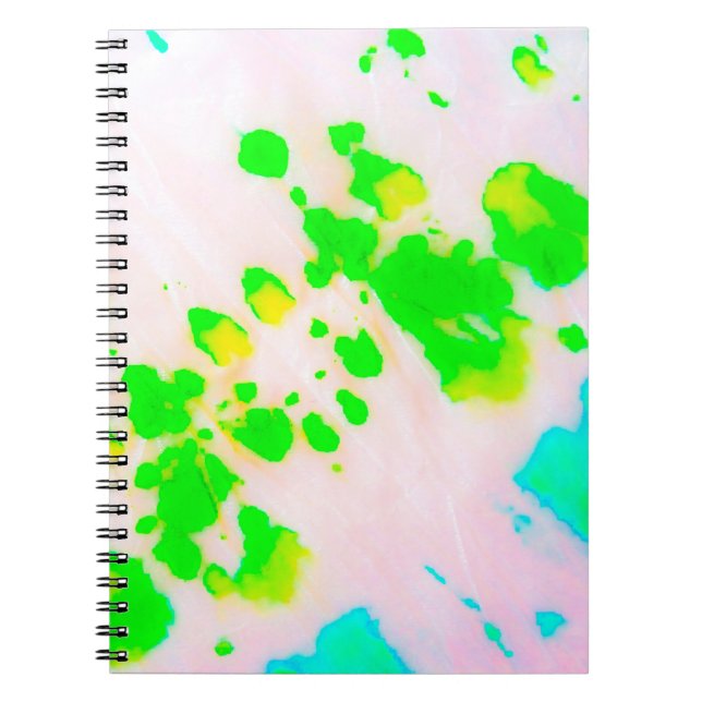 Dirty Art Graffiti. Abstract Decorative Sunny Ikat Notebook (Front)