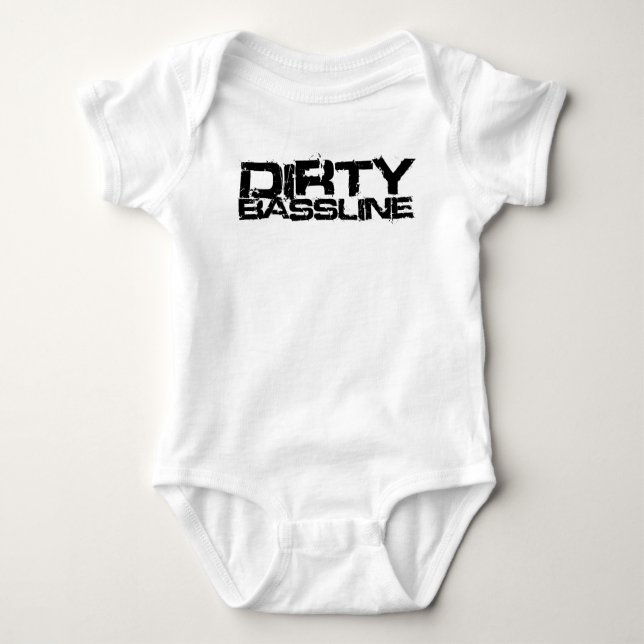 Dirty Bassline Dubstep Baby Bodysuit (Front)