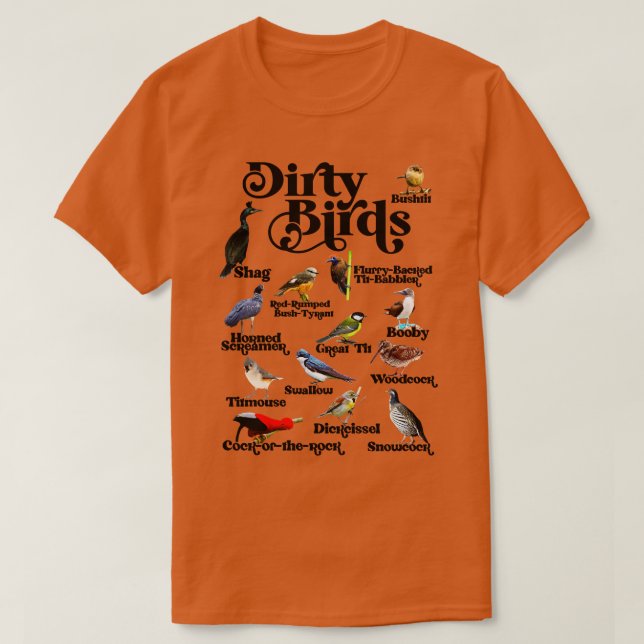 Dirty Birds Foul Language T-Shirt (Design Front)