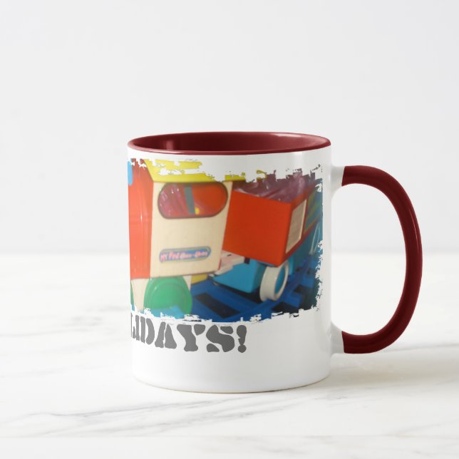Dirty Border Ringer Mug_Happy Holidays Train Mug (Right)