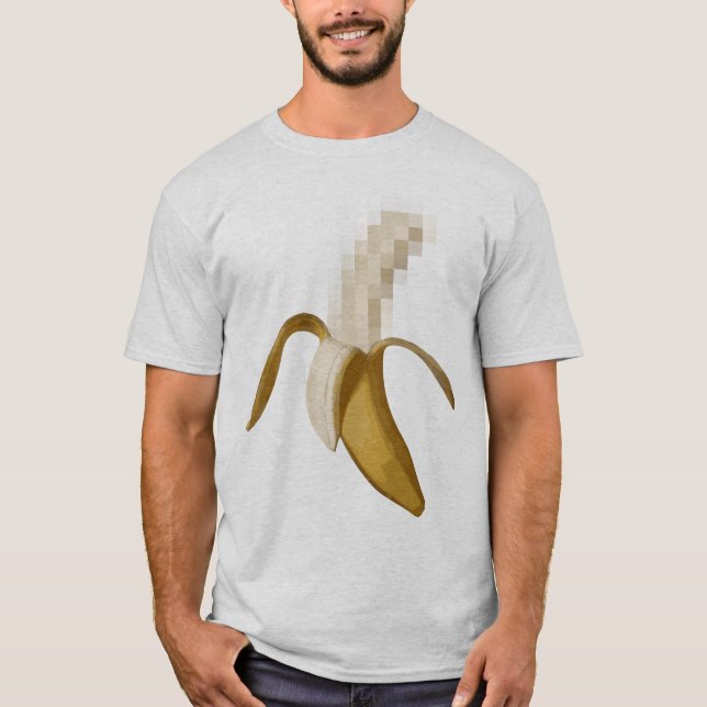 Dirty Censored Peeled Banana T-Shirt (Front)