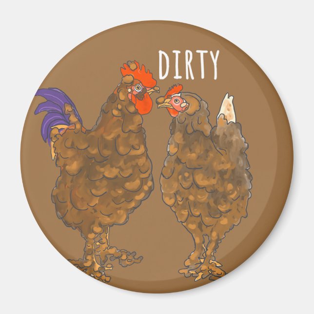 Dirty Chickens Dishwasher Magnets (Front)
