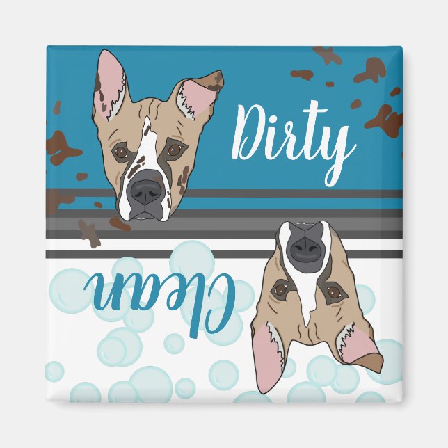 Dirty/Clean Boxer Mix  Magnet (Front)
