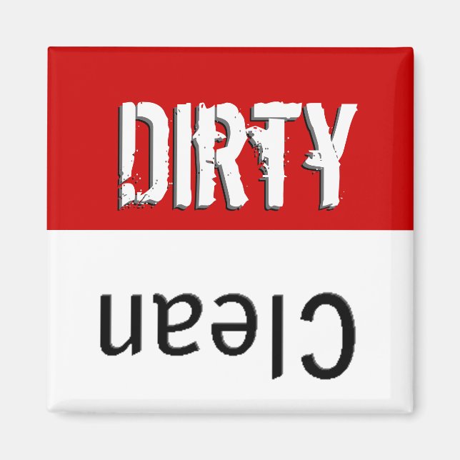 Dirty Clean Dish Washer Magnet (Front)