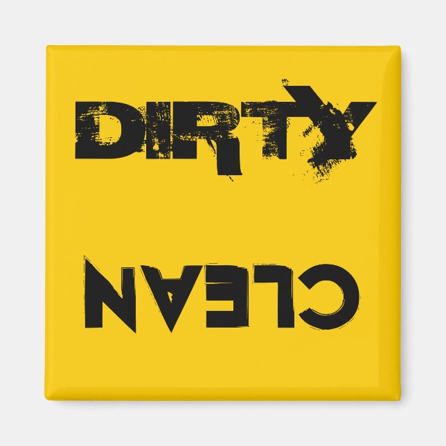 DIRTY/CLEAN DISHWASHER MAGNET (Front)