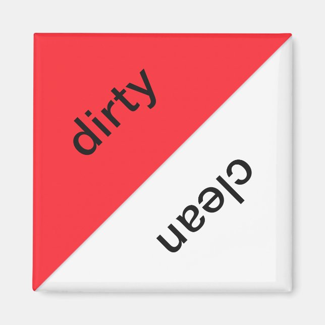 Dirty / Clean Dishwasher magnet (Front)