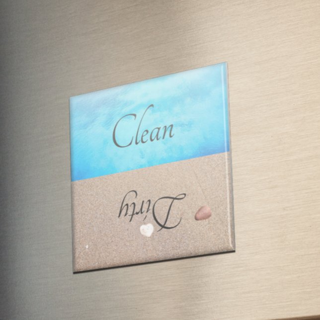 Dirty Clean Dishwasher Magnet Beach Water (Creator Uploaded)