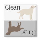 Dirty Clean Dishwasher Magnet Labrador Retriever