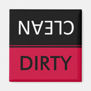 Dirty clean Dishwasher Magnets