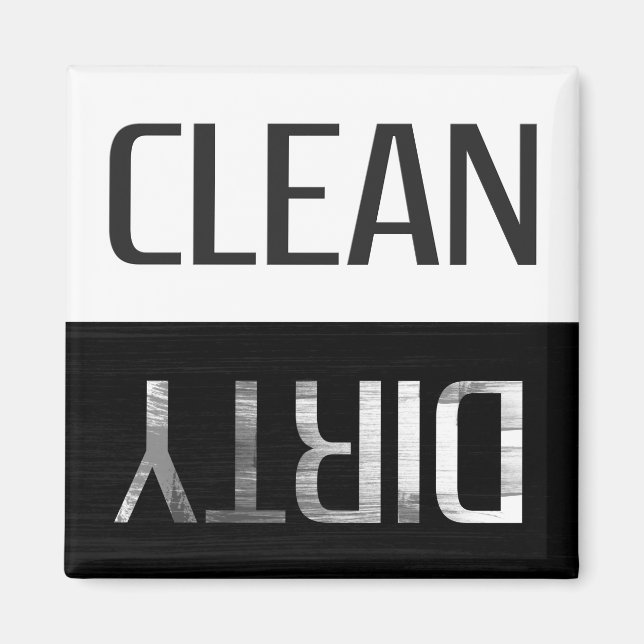 Dirty Clean Dishwasher | Perfect Reminder Magnet (Front)