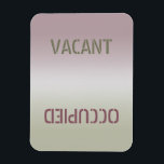 Dirty Clean | Vacant Occupied Flexible Magnet<br><div class="desc">Dirty/Clean or Vacant/Occupied Dishwasher Magnet. Warns others about the dishwasher status. Place this simply elegant, modern-looking magnet on your dishwasher to make your life easy. It will tell you if the dishes are dirty or clean. It will serve as a quick reminder when you need to run the machine and...</div>