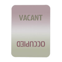 Dirty Clean | Vacant Occupied Flexible Magnet