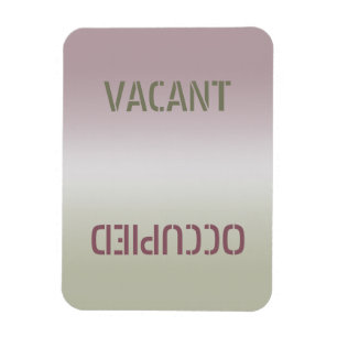 Dirty Clean   Vacant Occupied Flexible Magnet