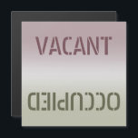 Dirty Clean Vacant Occupied Magnetic Card<br><div class="desc">Dirty/Clean or Vacant/Occupied Dishwasher Magnet. Warns others about the dishwasher status. Place this simply elegant, modern-looking magnet on your dishwasher to make your life easy. It will tell you if the dishes are dirty or clean. It will serve as a quick reminder when you need to run the machine and...</div>
