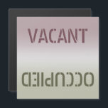 Dirty Clean Vacant Occupied Magnetic Card<br><div class="desc">Dirty/Clean or Vacant/Occupied Dishwasher Magnet. Warns others about the dishwasher status. Place this simply elegant, modern-looking magnet on your dishwasher to make your life easy. It will tell you if the dishes are dirty or clean. It will serve as a quick reminder when you need to run the machine and...</div>