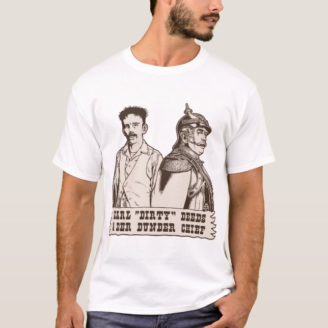 Dirty Deeds & Der Dunder Chief T-Shirt (Front)