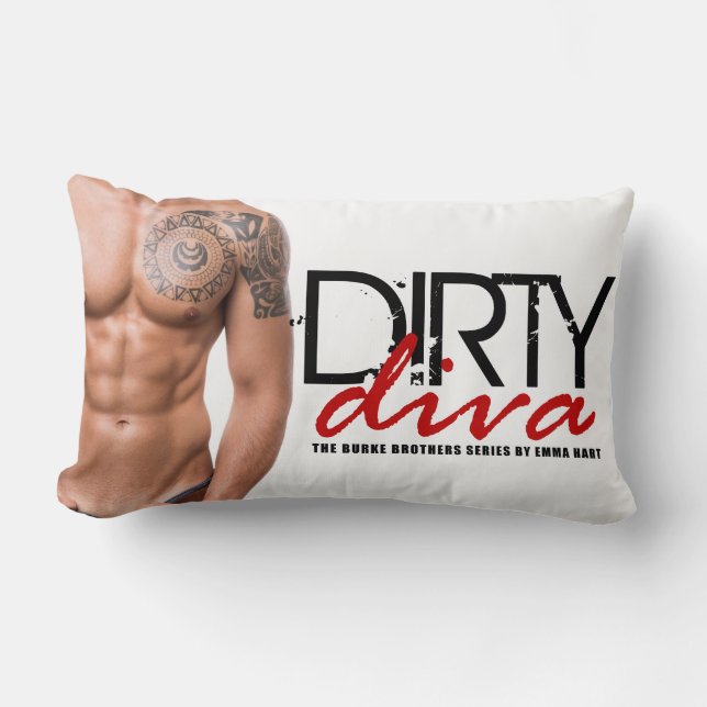 Dirty Diva Lumbar Pillow (Front)