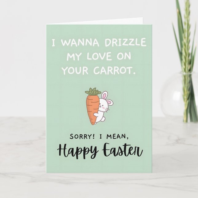 Dirty Easter Funny Adult Easter Card Dirty Spring (Front)