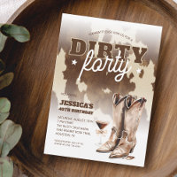Dirty Forty Cowgirl Western 40th Birthday Party