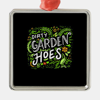 Dirty Garden Hoes Metal Tree Decoration
