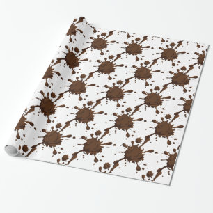 Dirty Girl Thunder_Cove Mud Splats Wrapping Paper