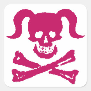 Dirty Girly Square Sticker