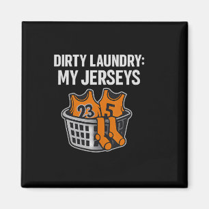 Dirty Laundry My Jerseys Sketll Humor Novelty  Magnet