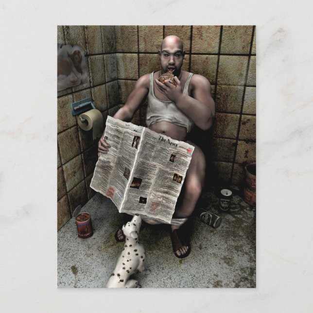 dirty man postcard (Front)