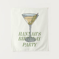 Dirty Martini Birthday Invitation 