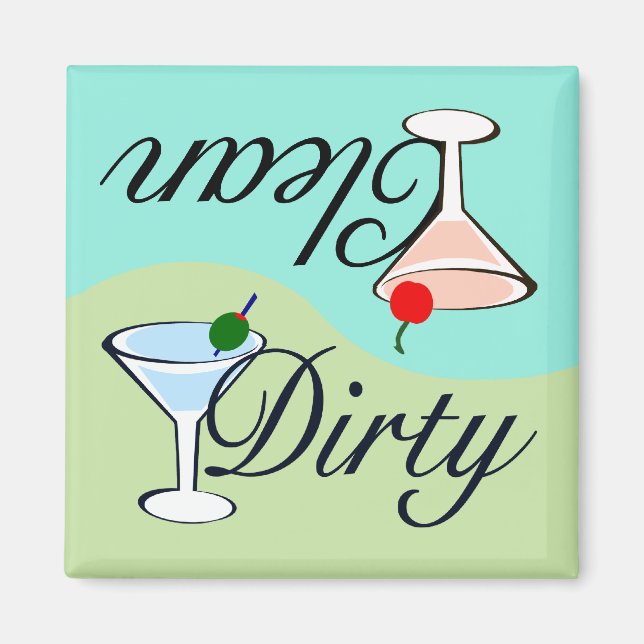 Dirty Martini Dishwasher Magnet (Front)