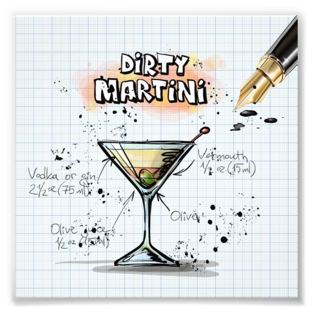 Dirty Martini Photo Print (Front)