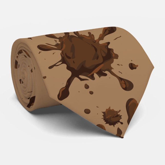 Dirty Mud Splats Thunder_CoveThunder_Cove Tie (Rolled)