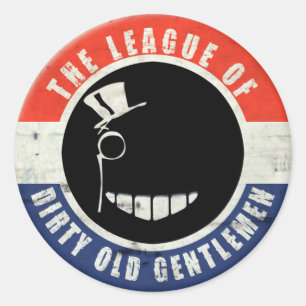 Dirty Old Gentlemen "Button" Sticker