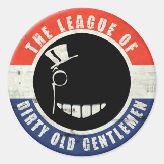 Dirty Old Gentlemen "Button" Sticker
