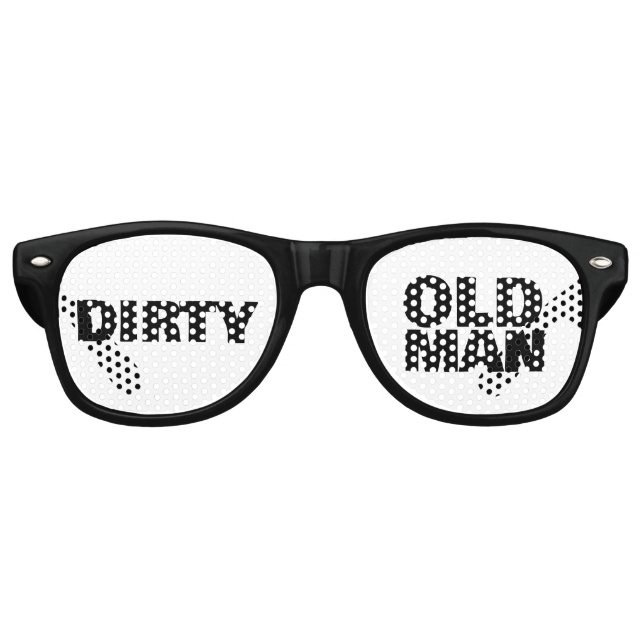 DIRTY OLD MAN FUNNY PARTY SHADES SUNGLASSES (Front)