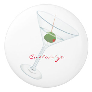 Dirty Olive Martini Thunder_Cove Ceramic Knob