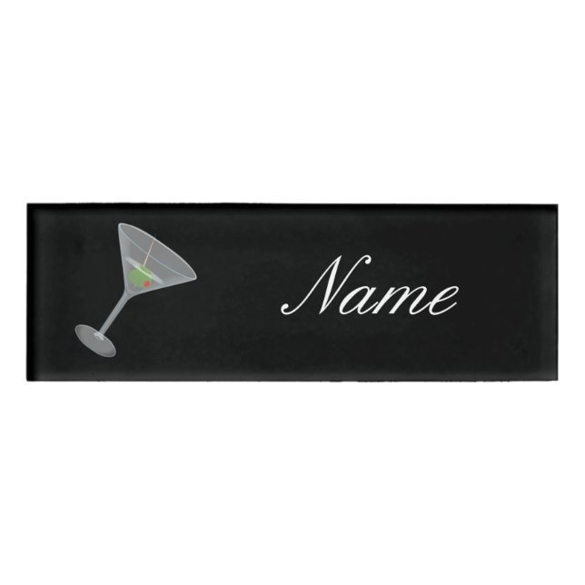 Dirty Olive Martini Thunder_Cove Name Tag (Front)