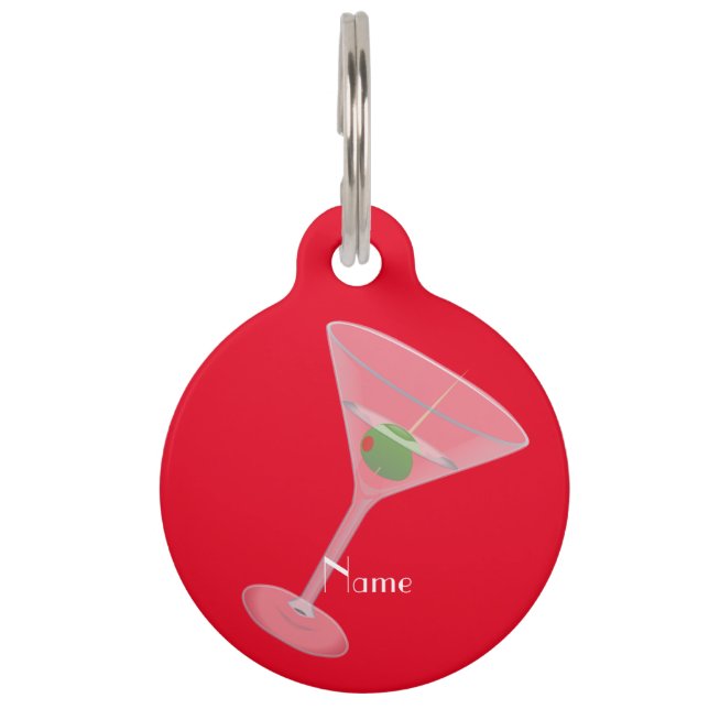 Dirty Olive Martini Thunder_Cove Pet ID Tag (Front)