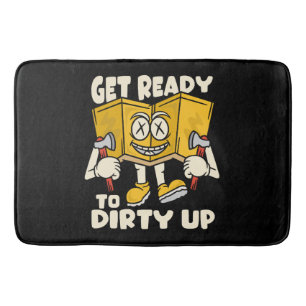 Dirty outdoor - camping funny bath mat