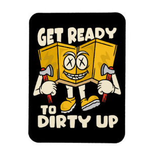 Dirty outdoor - camping funny magnet