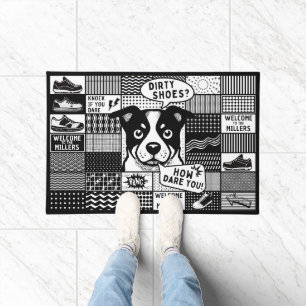 Dirty Shoes? How Dare You! - Stylish pop art Doormat