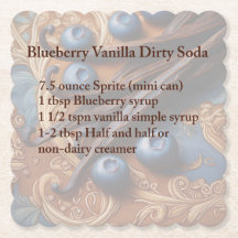 Dirty Soda Blueberry Coaster
